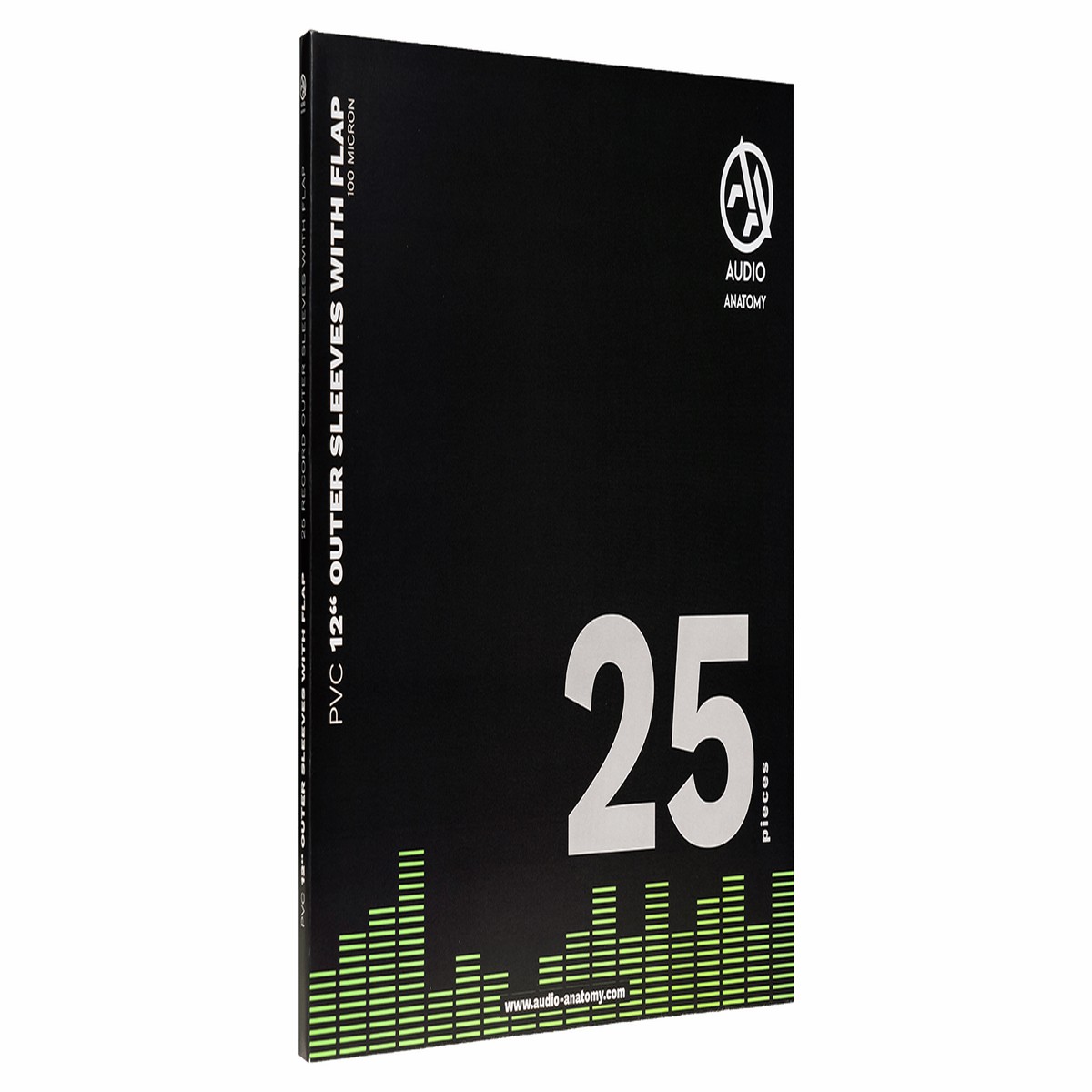 Audio Anatomy : 25X 12″ PVC With Flap Outer Sleeves (100 Micron)