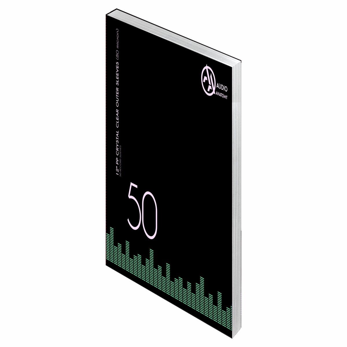 Audio Anatomy : 50X 12″ PP Crystal Clear Outer Sleeves (80 Micron)