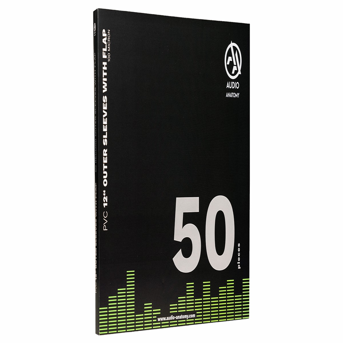 Audio Anatomy : 50X 12″ PVC With Flap Outer Sleeves (100 Micron)