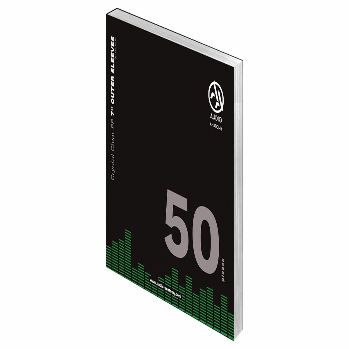 Audio Anatomy : 50X 7″ PP Crystal Clear Outer Sleeves (90 Micron)