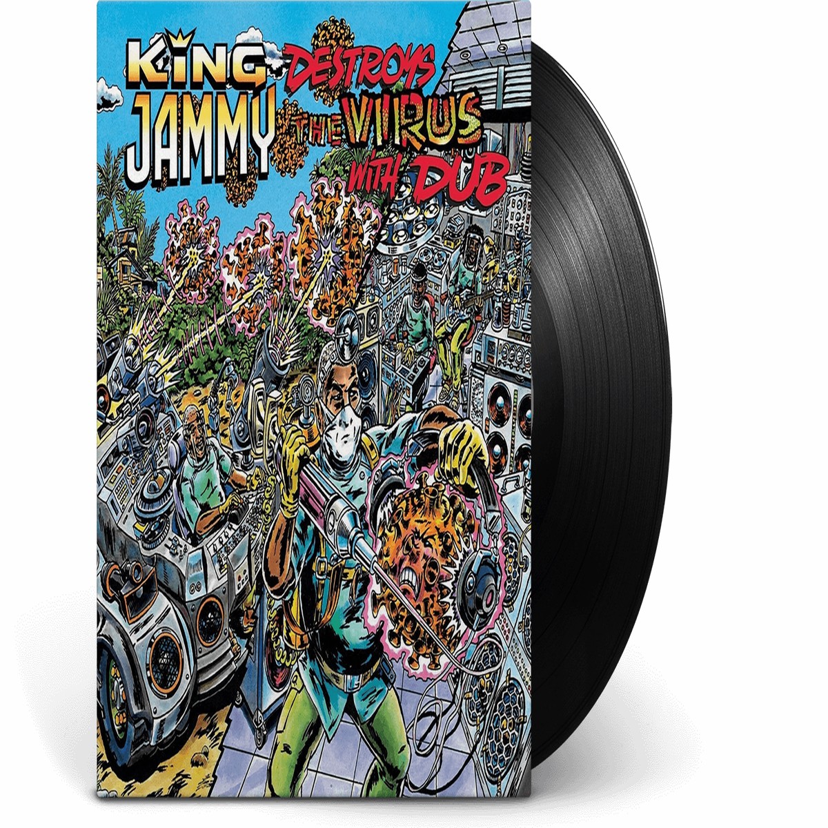 King Jammy : Destroys The Virus With Dub (Ltd Ed 1st Presssing w/Poster)