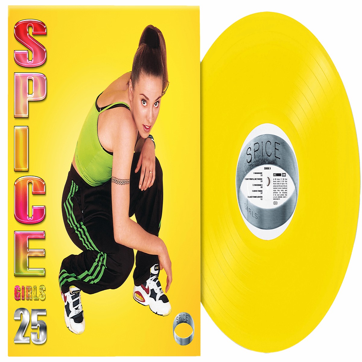 Spice Girls : Spice – 25th Anniversary (Sporty Yellow Coloured)