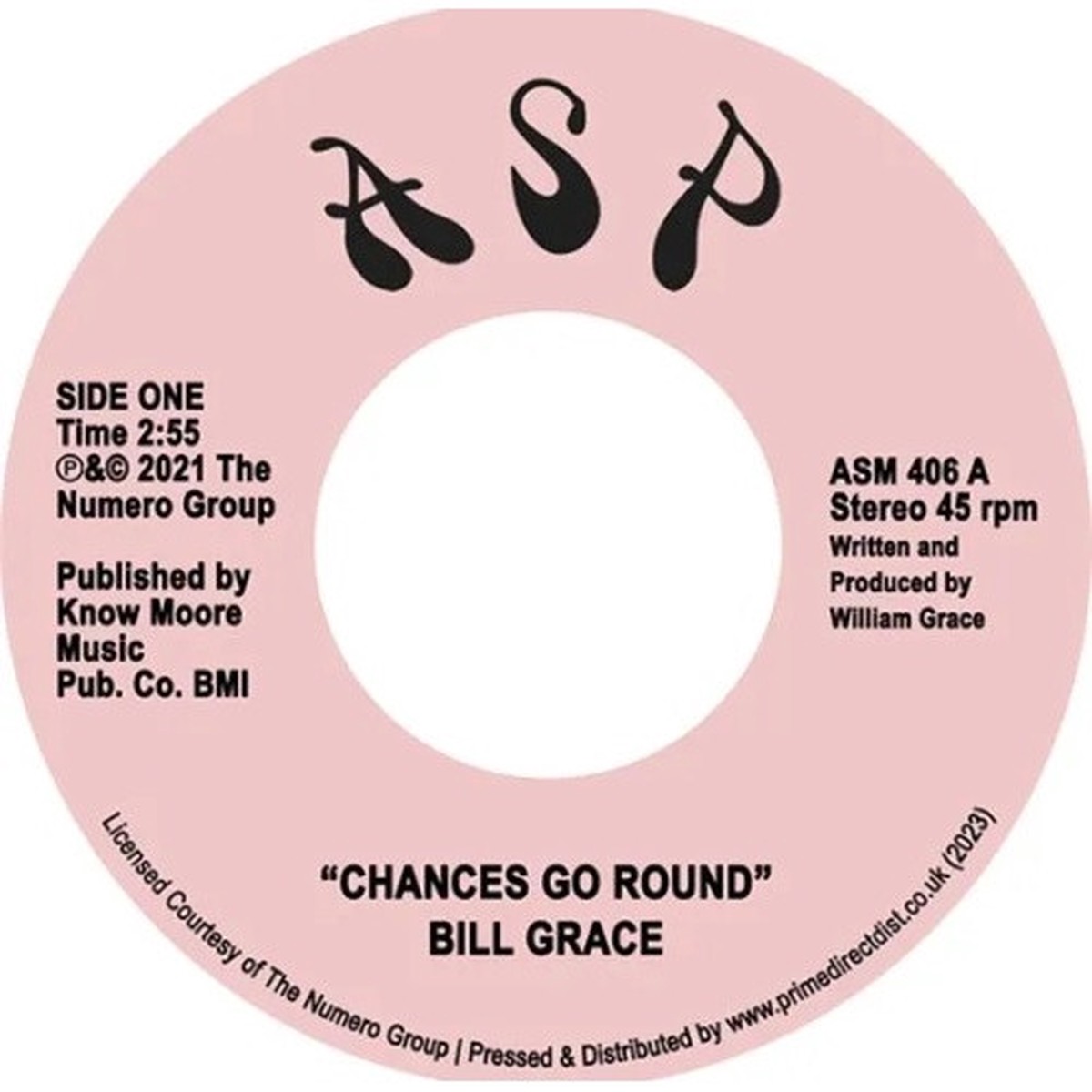 Bill Grace – Chances Go Round RSD – 7″ Vinyl