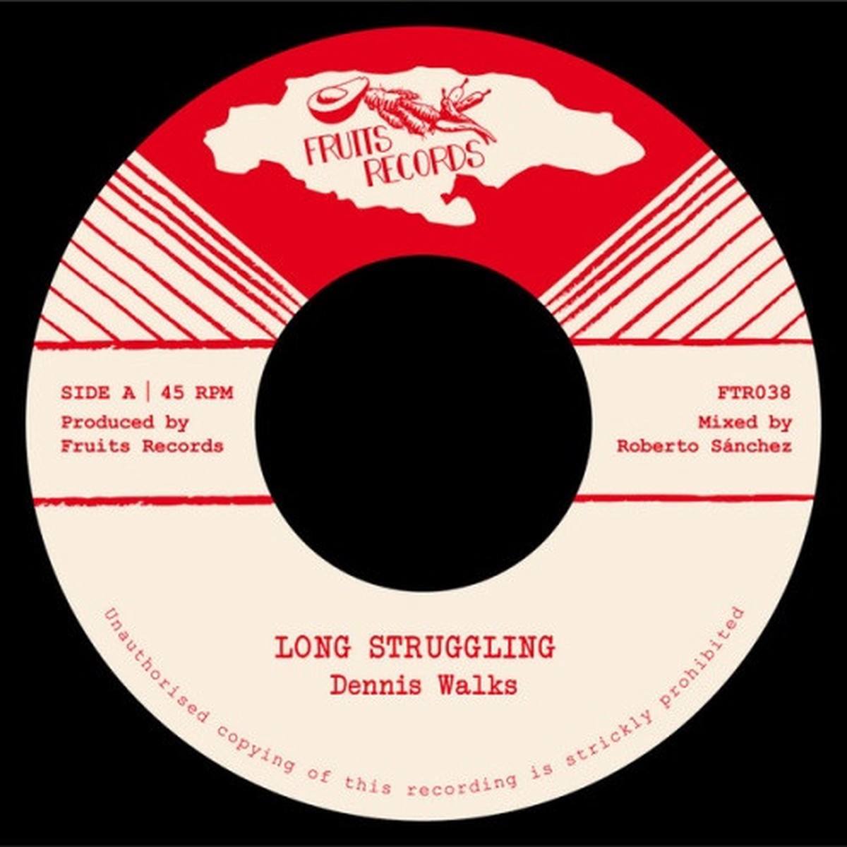 Dennis Walks / The 18th Parallel – Long Struggling – 7″ Vinyl