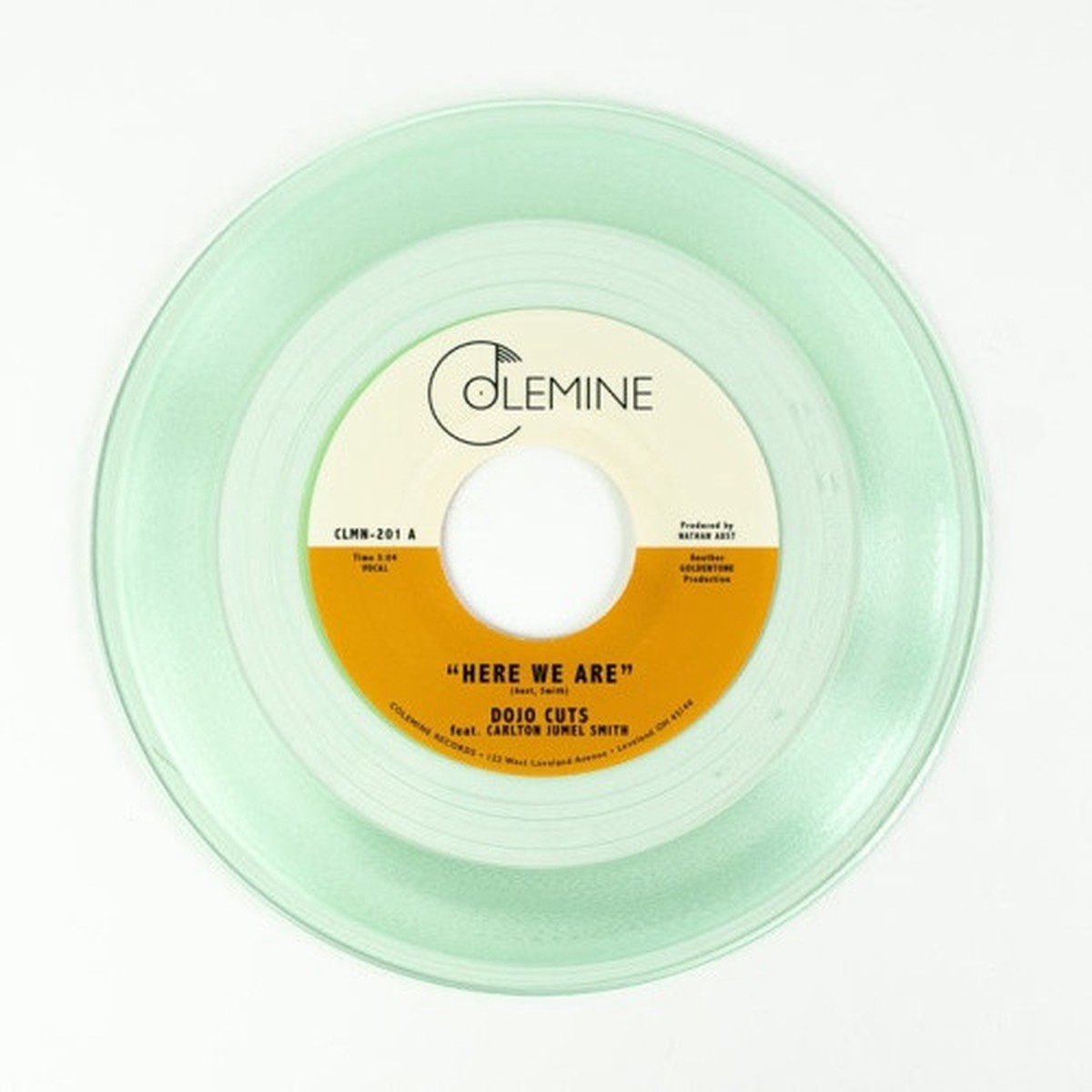 Dojo Cuts Feat. Carlton Jumel Smith – Here We Are – 7″ Clear Vinyl