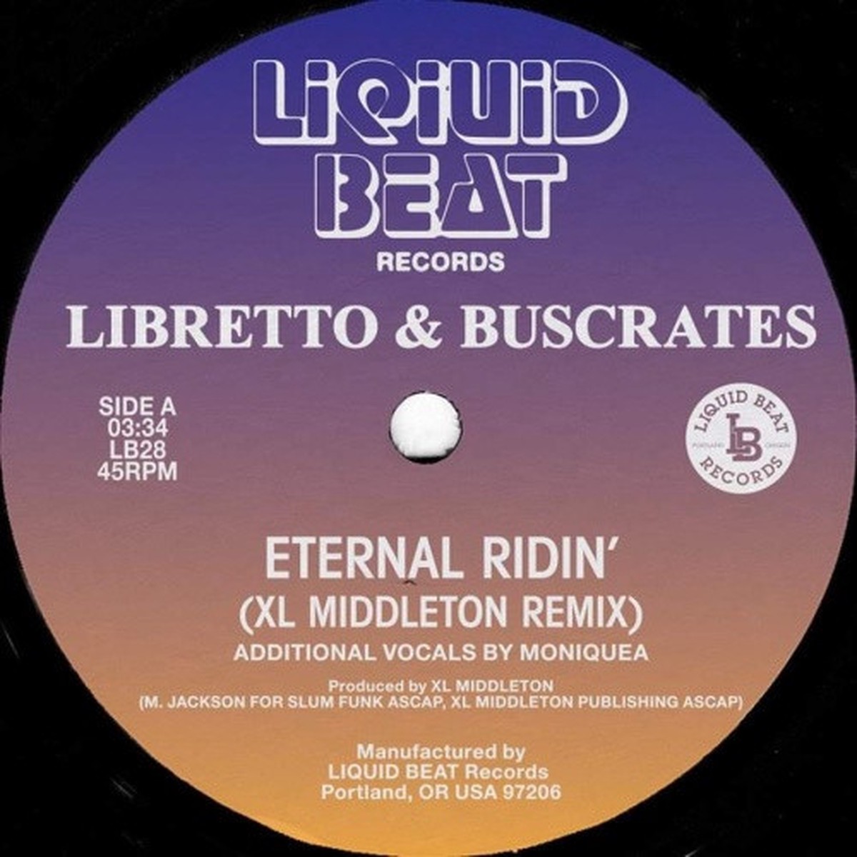 Libretto & Buscrates – Eternal Ridin’ / When The Music Is On Remixes – 7″ Vinyl