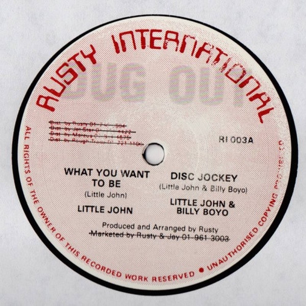 Little John & Billy Boyo – What You Want To Be (Disc Jockey) – 12″ Vinyl