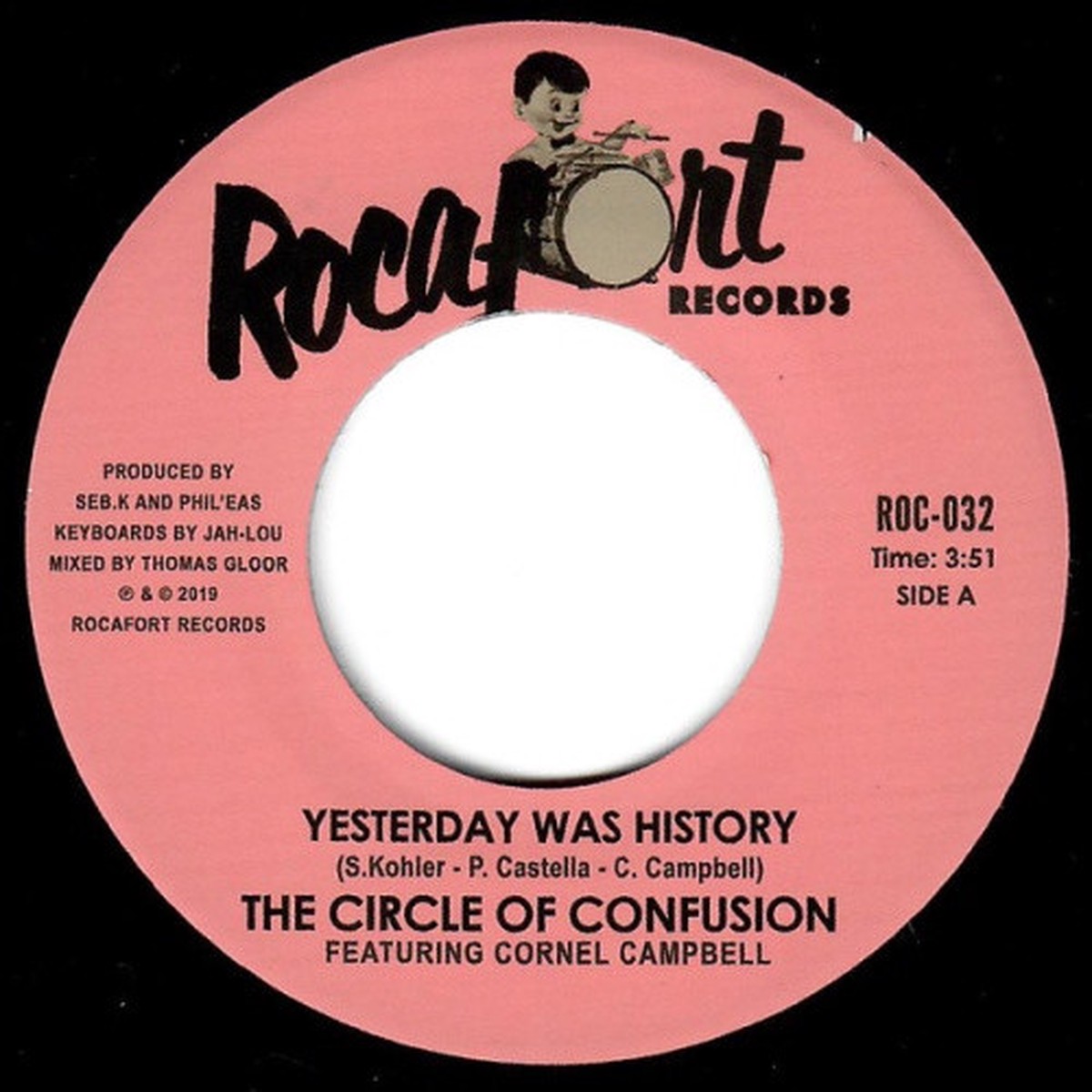 The Circle Of Confusion feat Cornell Campbell – Yesterday Was History – 7″ Vinyl