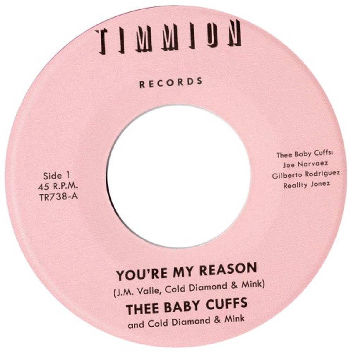 Thee Baby Cuffs / Cold Diamond & Mink – You’re My Reason – 7″ Vinyl