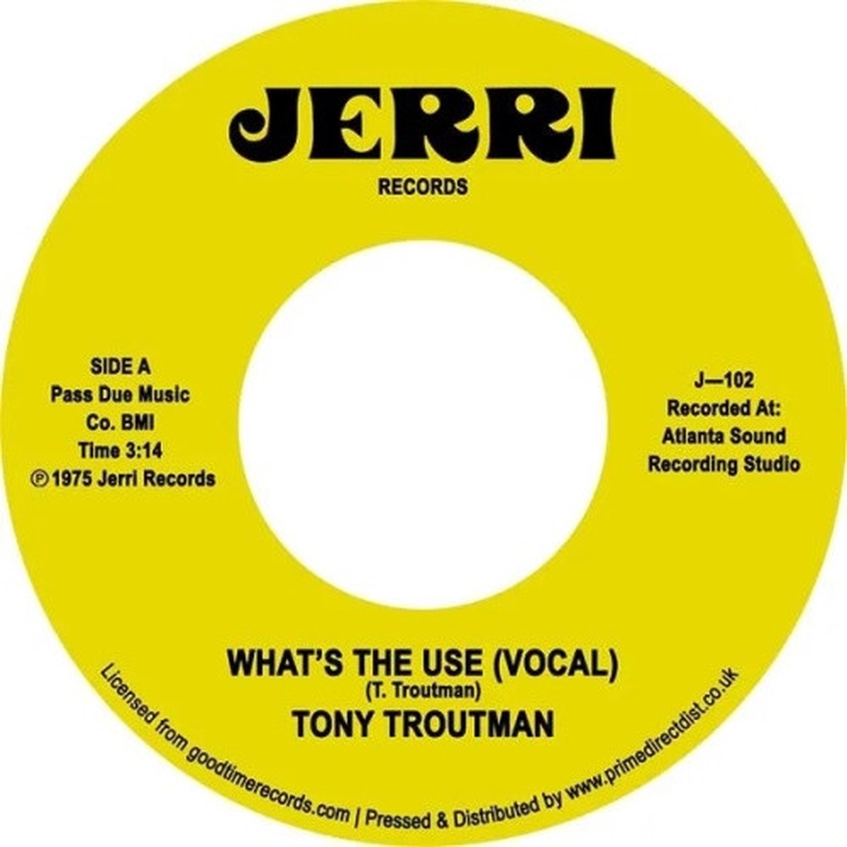Tony Troutman – What’s The Use RSD – 7″ Vinyl