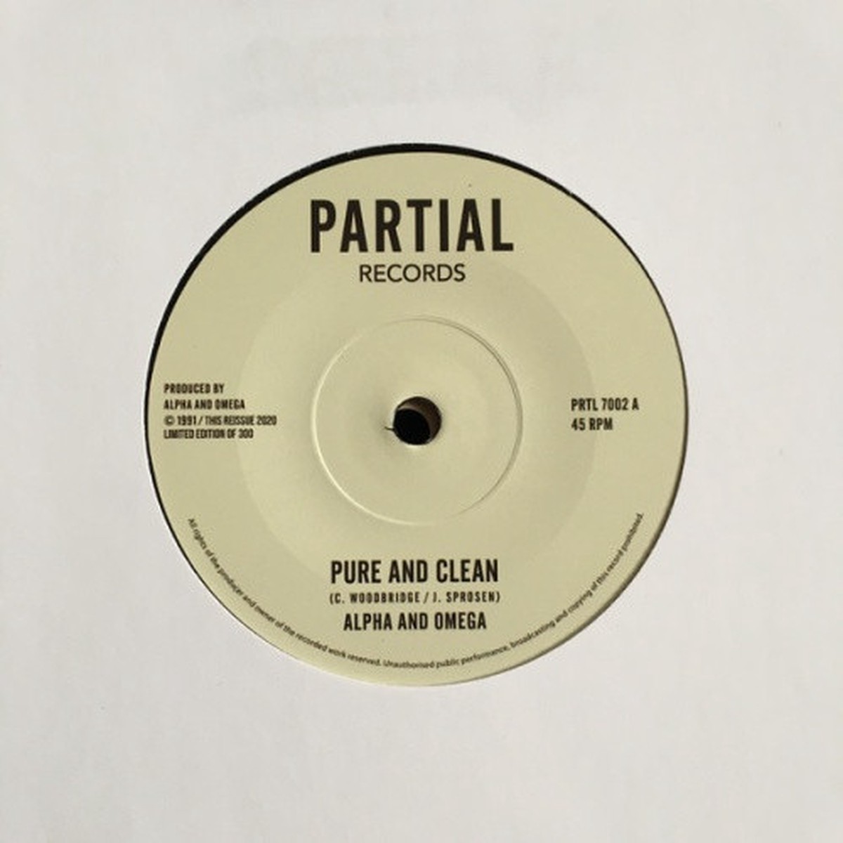 Alpha & Omega – Pure And Clean – 7″ Vinyl