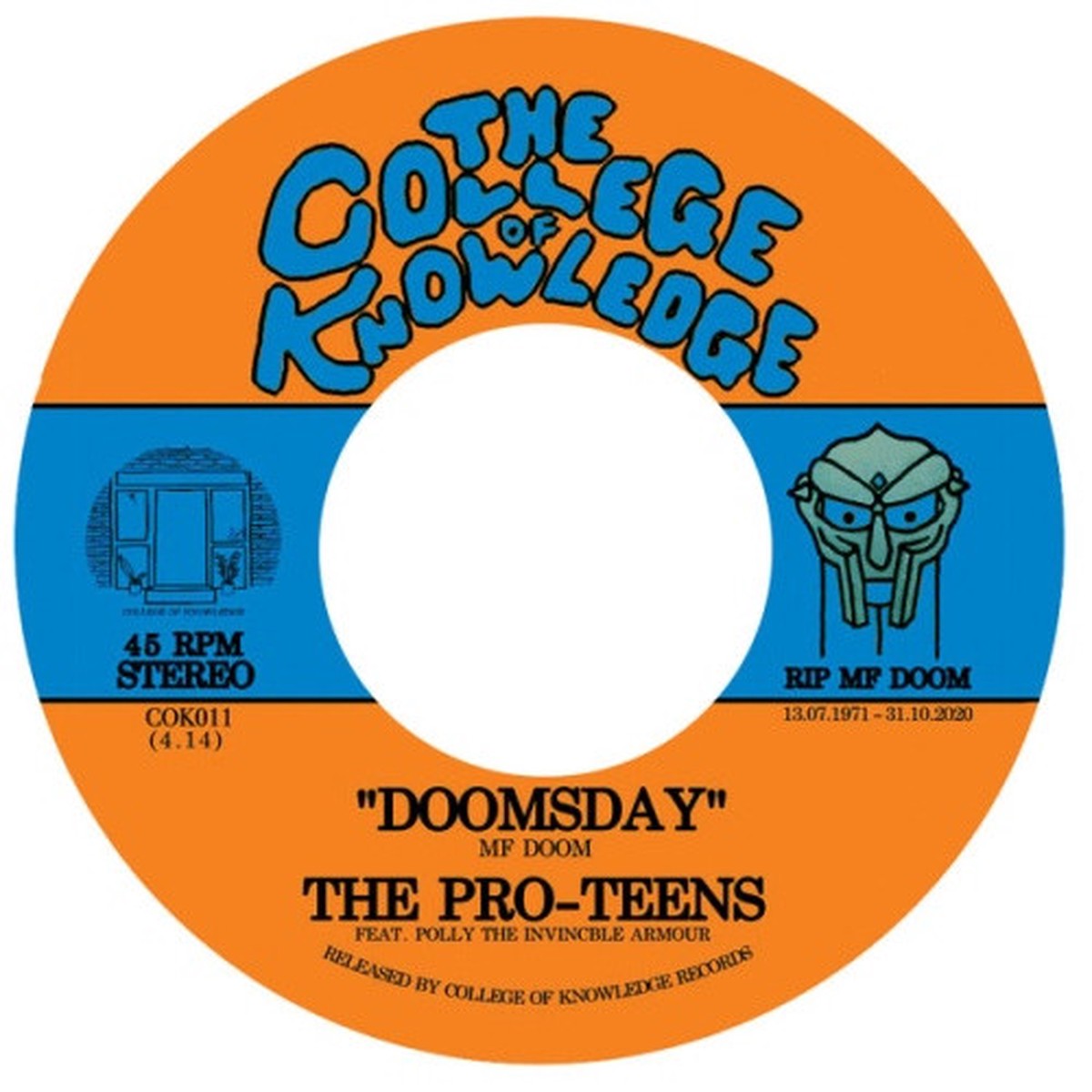 The Pro-Teens – Doomsday / Curls – 7″ Vinyl