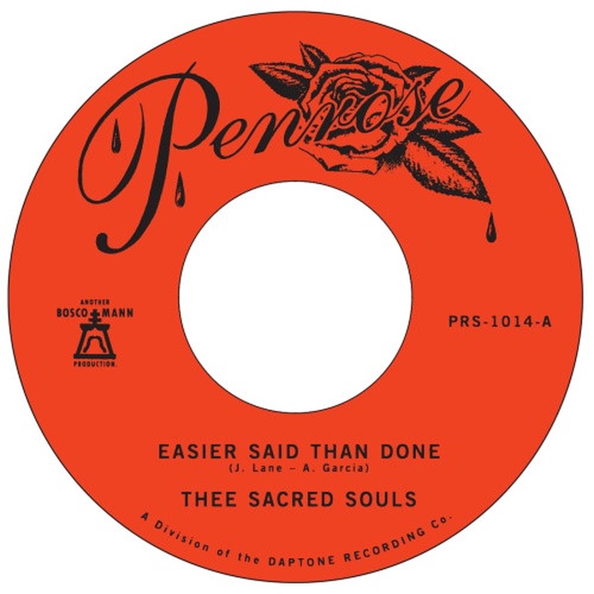 Thee Sacred Souls – Easier Said Than Done / Love Is The Way – 7″ Vinyl
