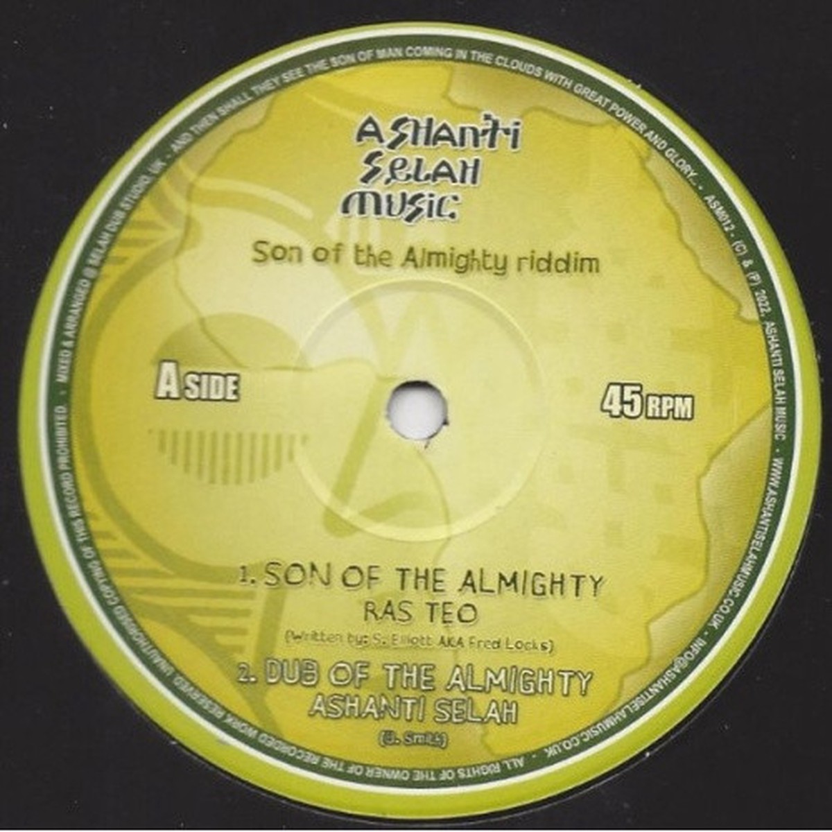 Various Artists – Son Of The Almighty Riddim – 10″ Vinyl