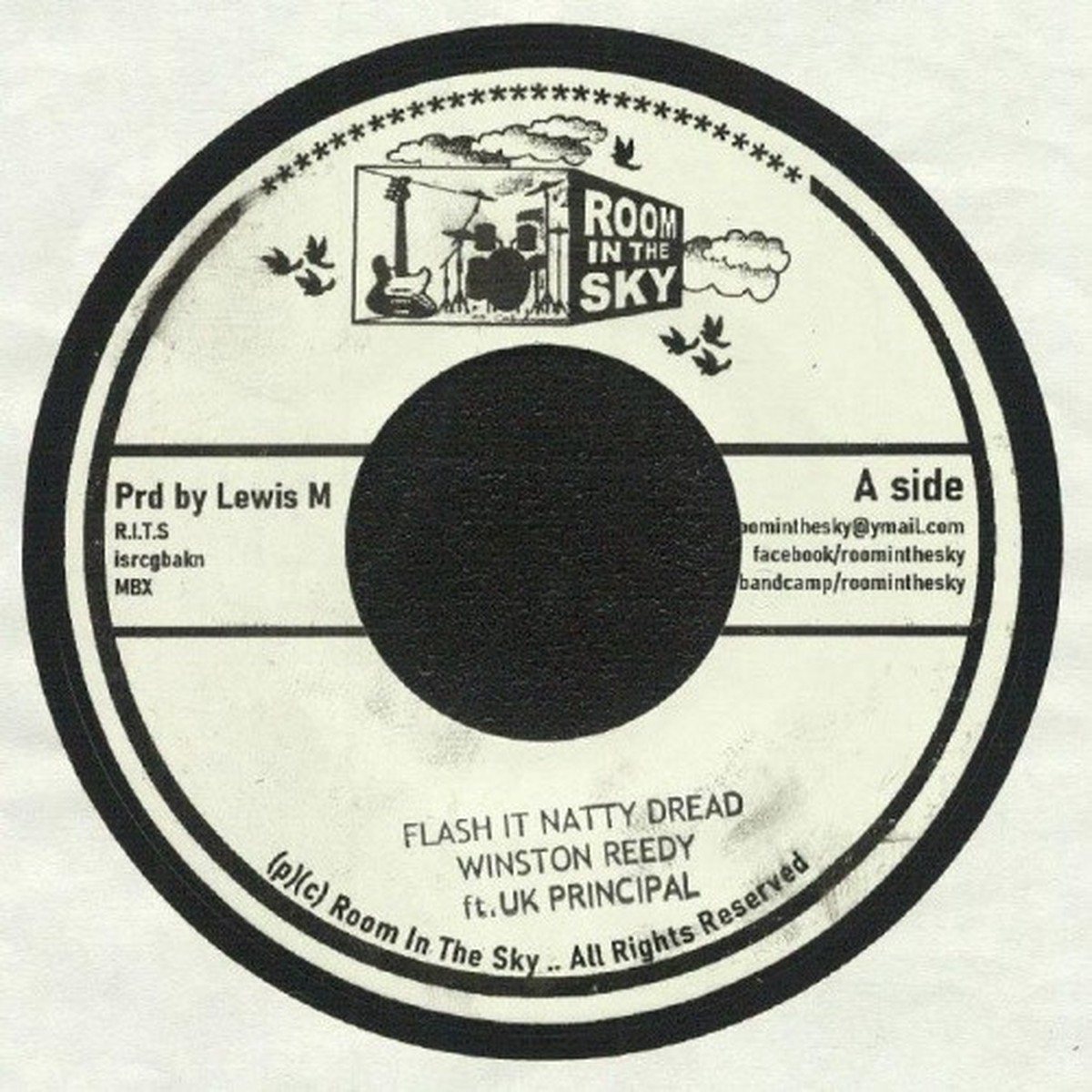 Winston Reedy ft UK Principal – Flash It Natty Dread – 7″ Vinyl