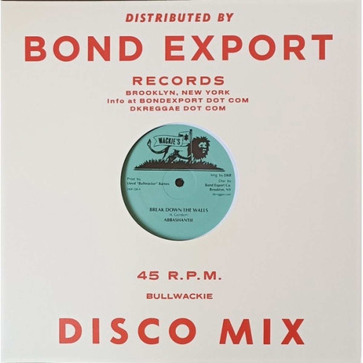 Abbashantie – Break Down The Walls – 12″ Vinyl