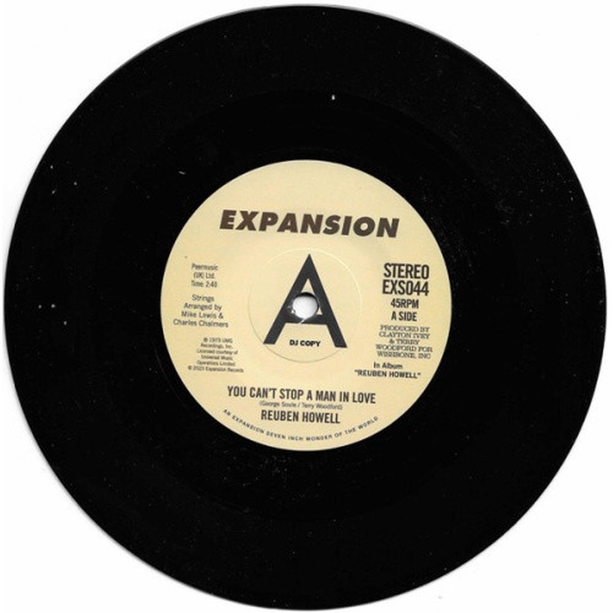 Reuben Howell – You Can’t Stop A Man In Love – 7″ Vinyl