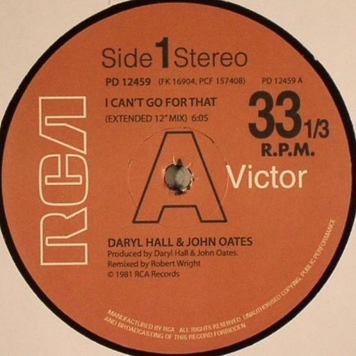 Daryl Hall & John Oates – I Can’t Go For That – 12″ Vinyl
