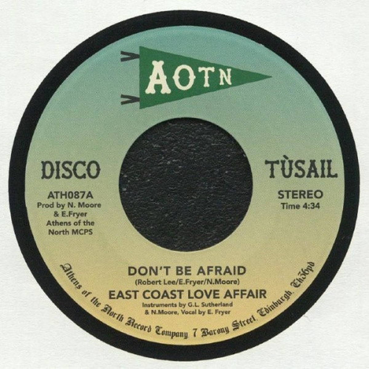East Coast Love Affair – Don’t Be Afraid – 7″ Vinyl