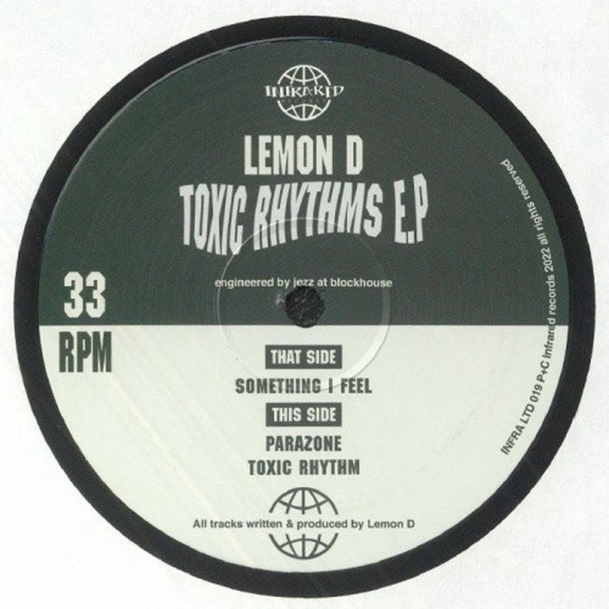 Lemon D – Toxic Rhythms Ep – 12″ Vinyl