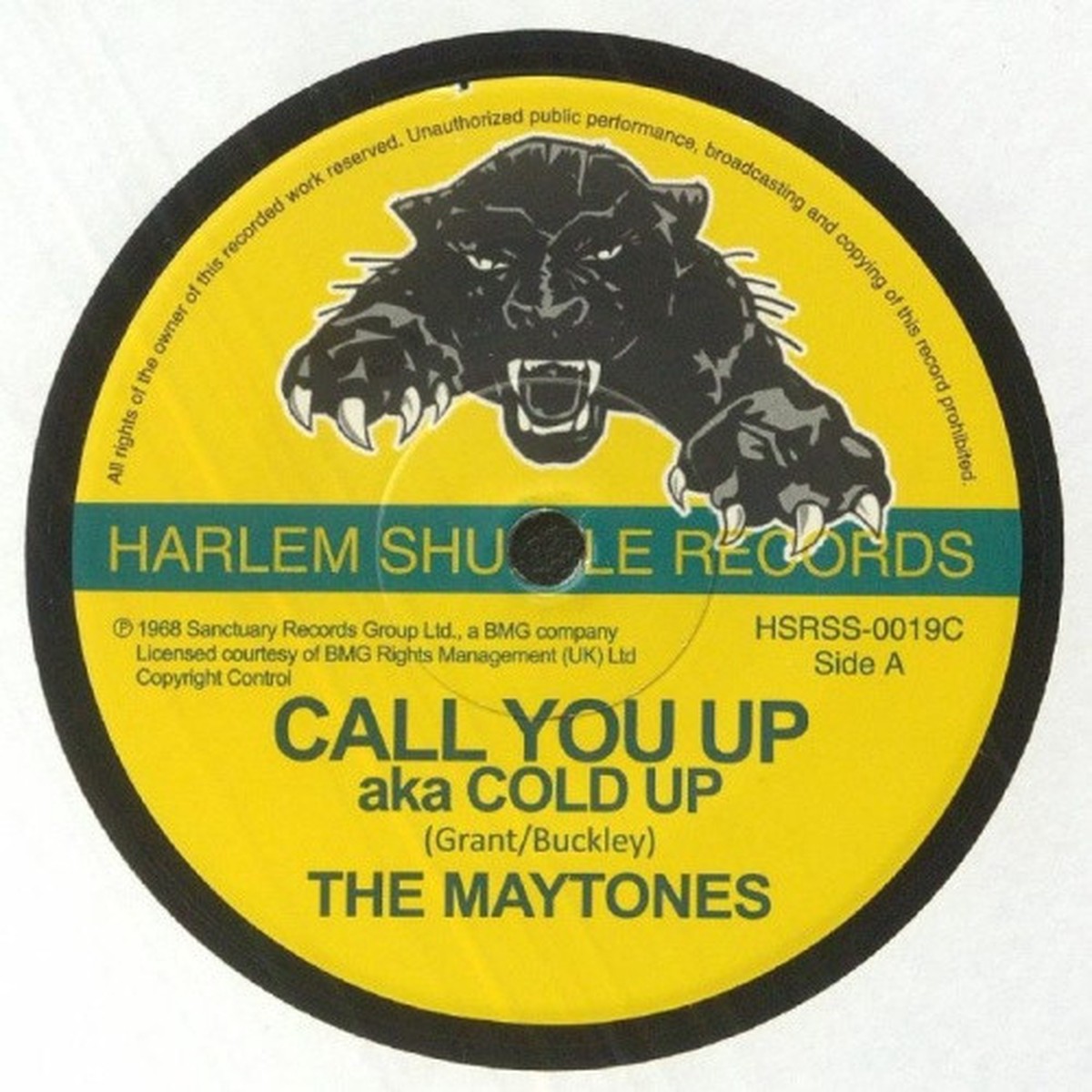 The Maytones – Call You Up Aka Cold Up – 7″ Vinyl