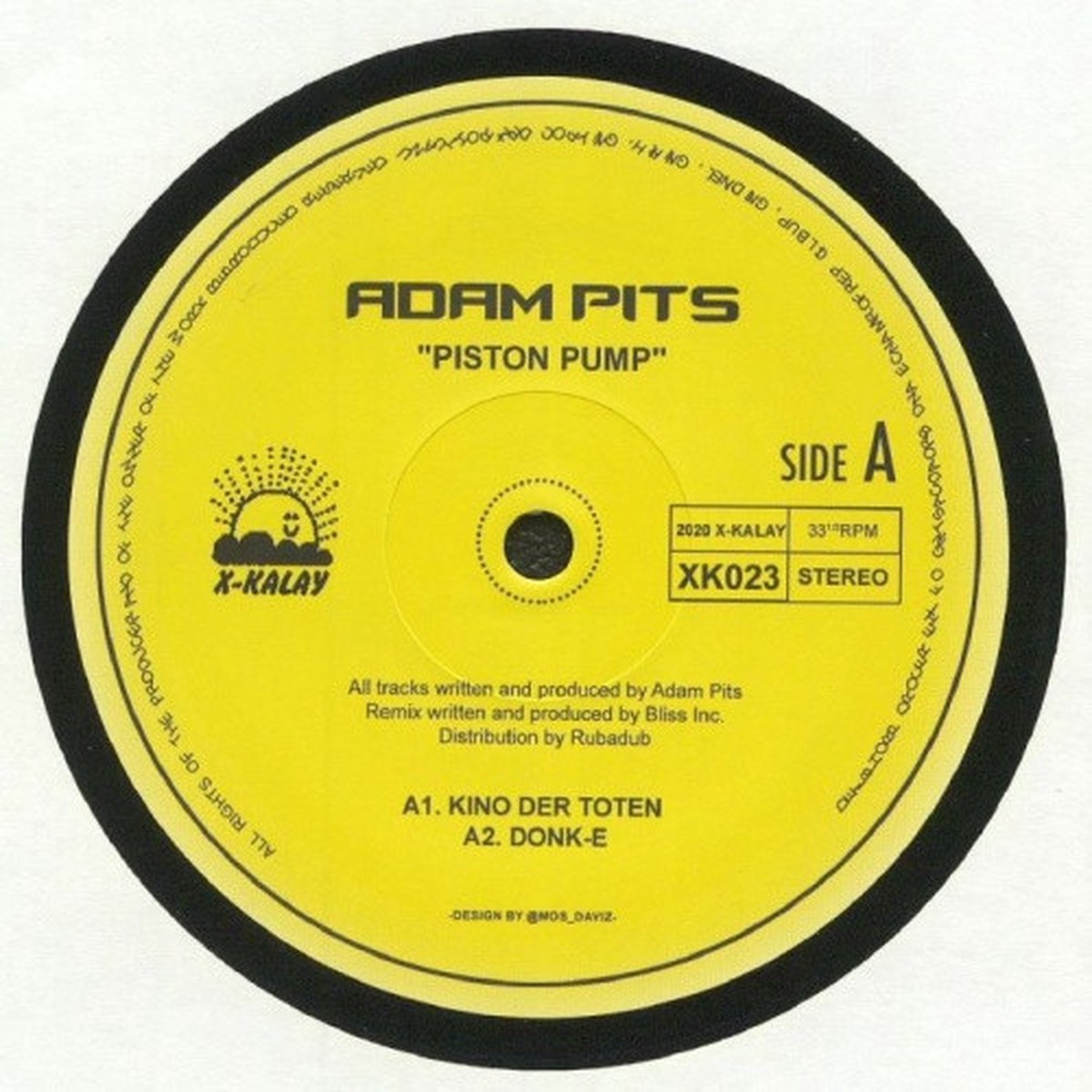 Adam Pits – Piston Pump – 12″ Vinyl