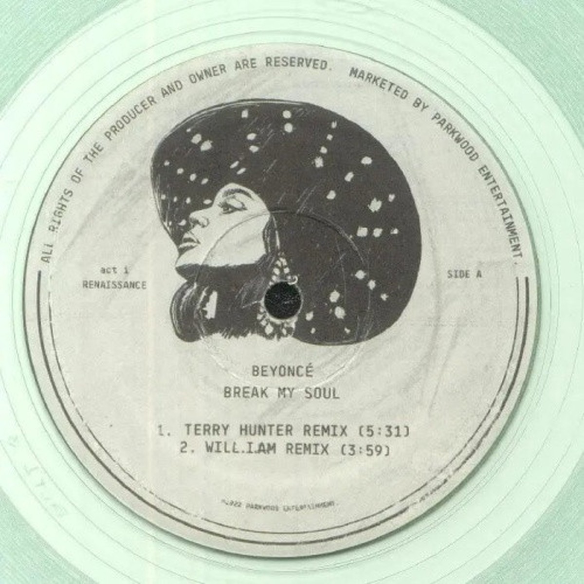 Beyonce – Break My Soul – 2x 12″ Clear Vinyl