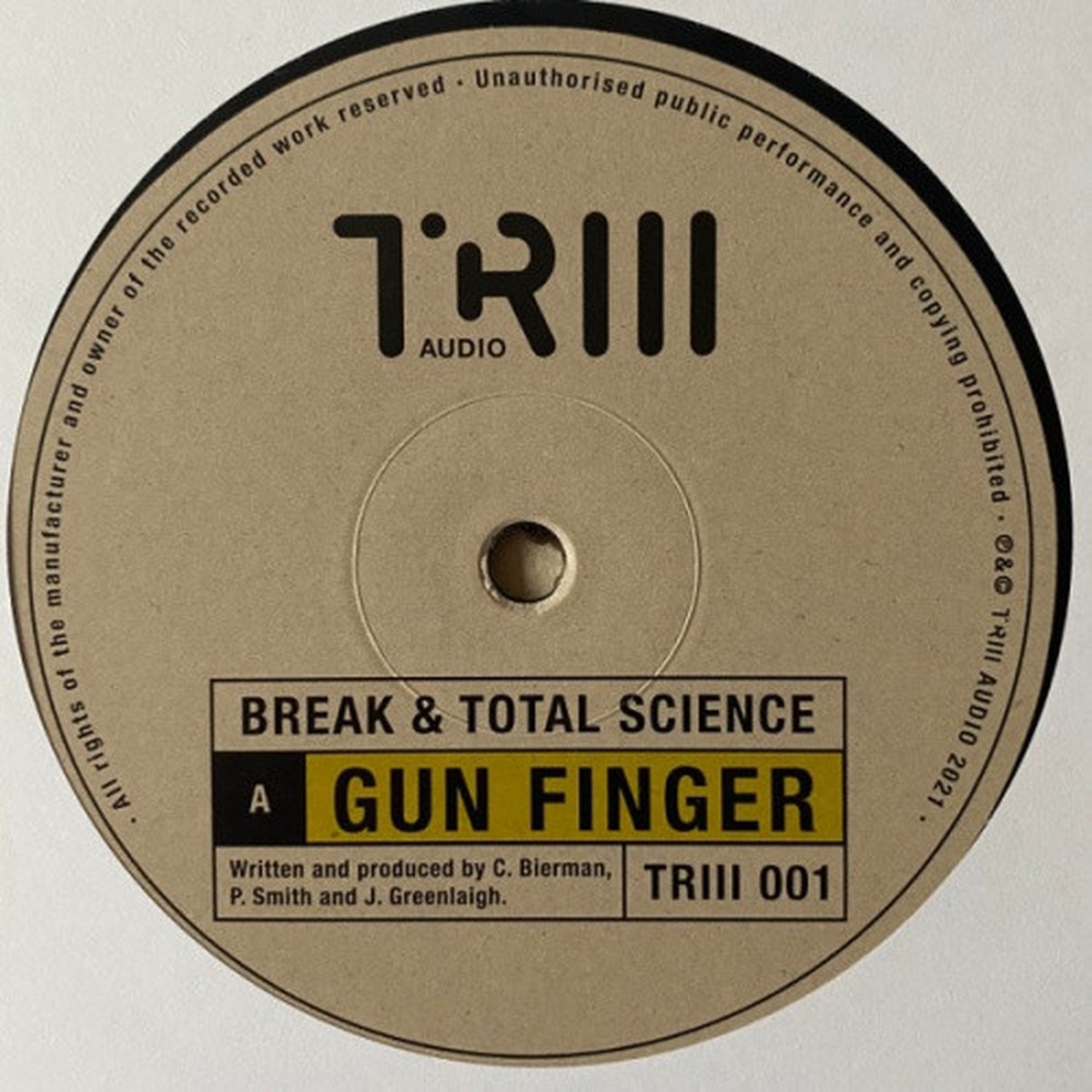 Break & Total Science – Gun Finger / Acquiesce – 12″ Vinyl