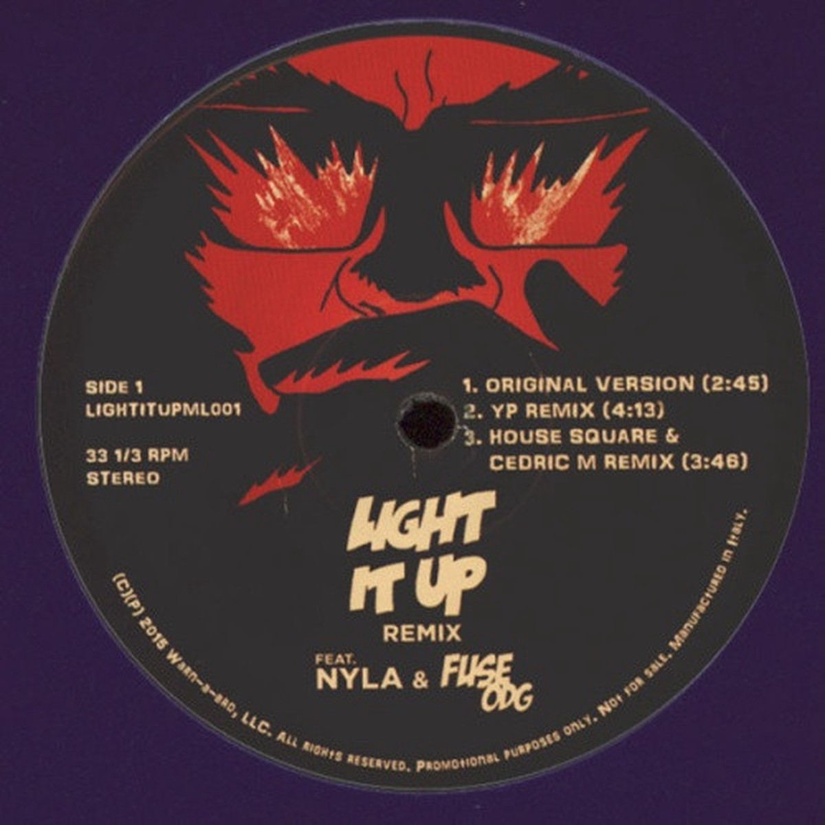Major Lazer – Light It Up (Remixes) – 12″ Vinyl