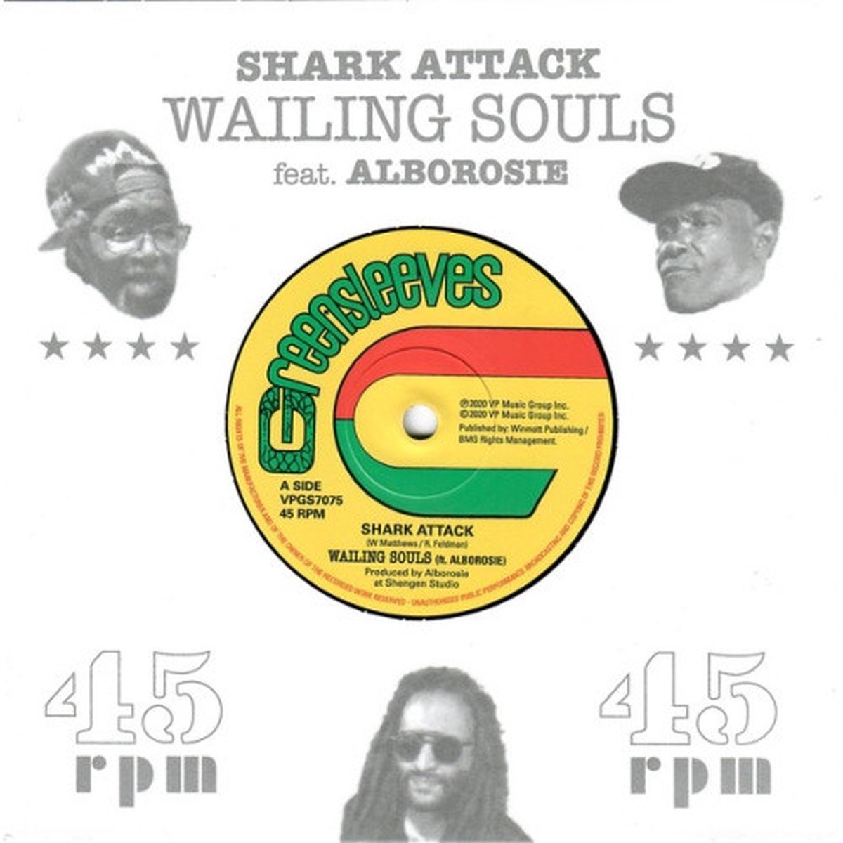 Wailing Souls + Alborosie – Shark Attack – 7″ Vinyl