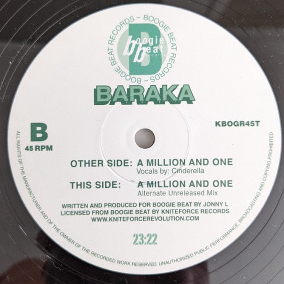 Baraka – A Million And One – 12″ Vinyl