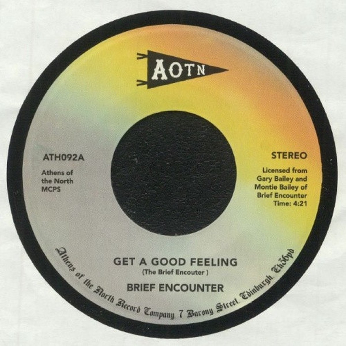 Brief Encounter – Get A Good Feeling – 7″ Vinyl