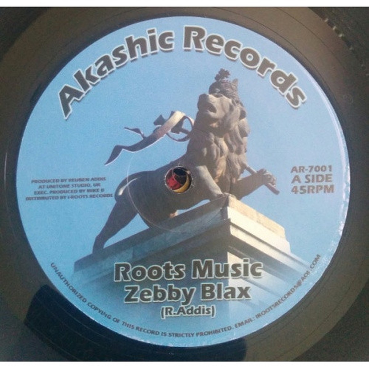 Zebby Blax – Roots Music – 7″ Vinyl