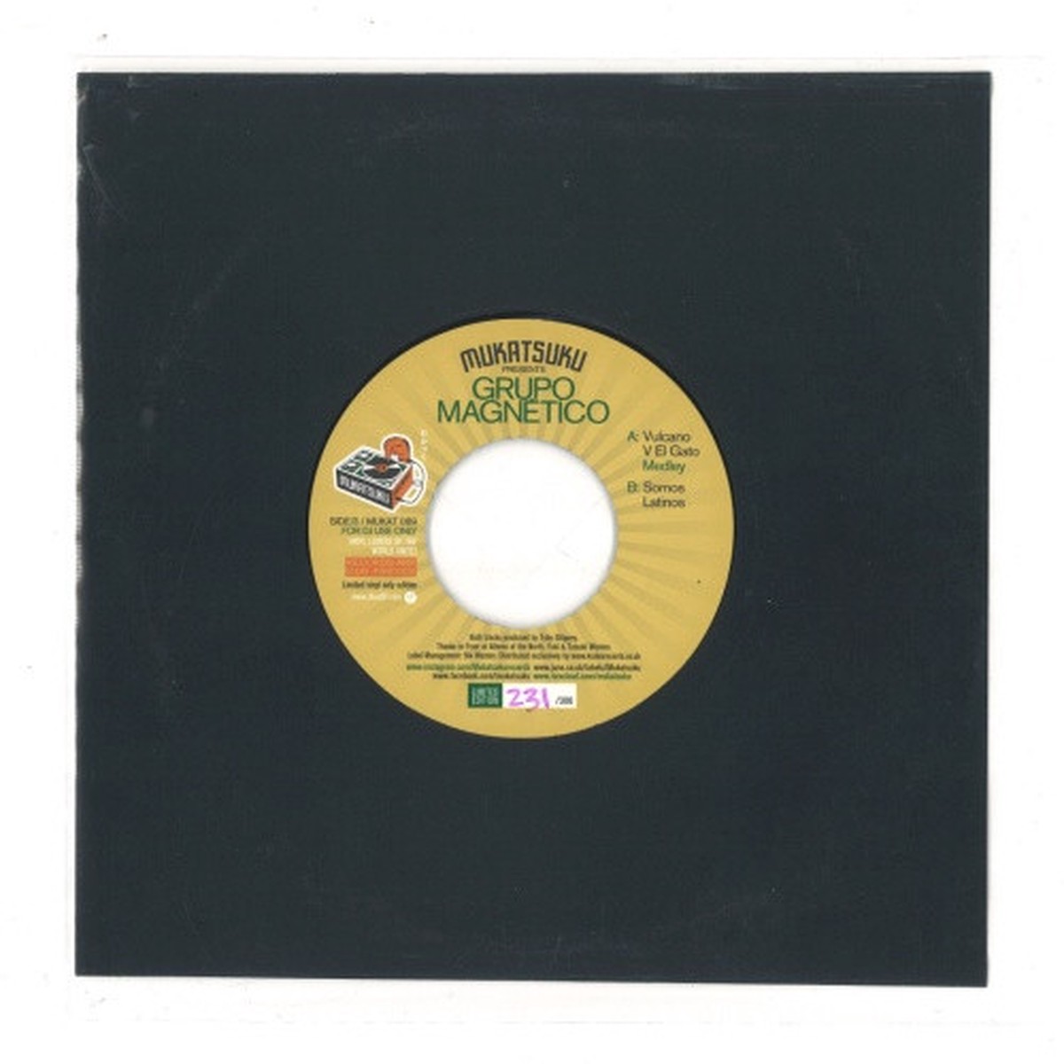 Grupo Magnetico – Vulcano V El Gato – 7″ Vinyl