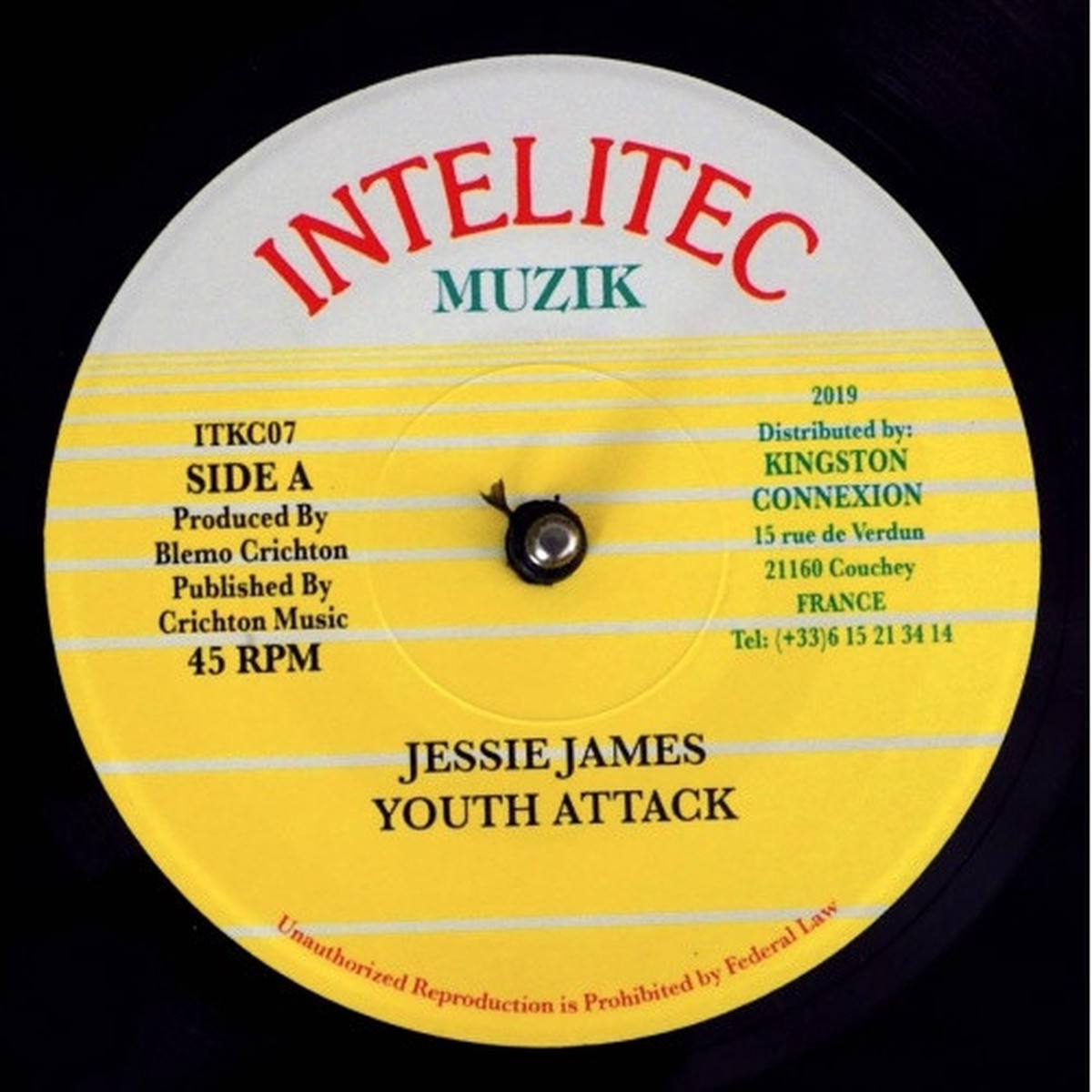 Jesse James – Youth Attack – 7″ Vinyl