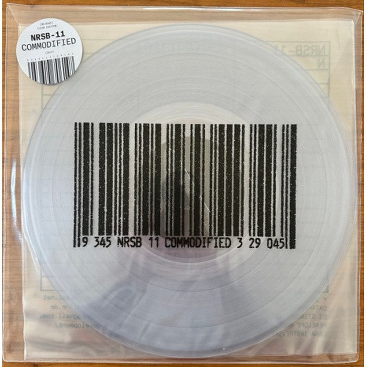 NRSB-11 – Commodified – 2x LP Clear Vinyl