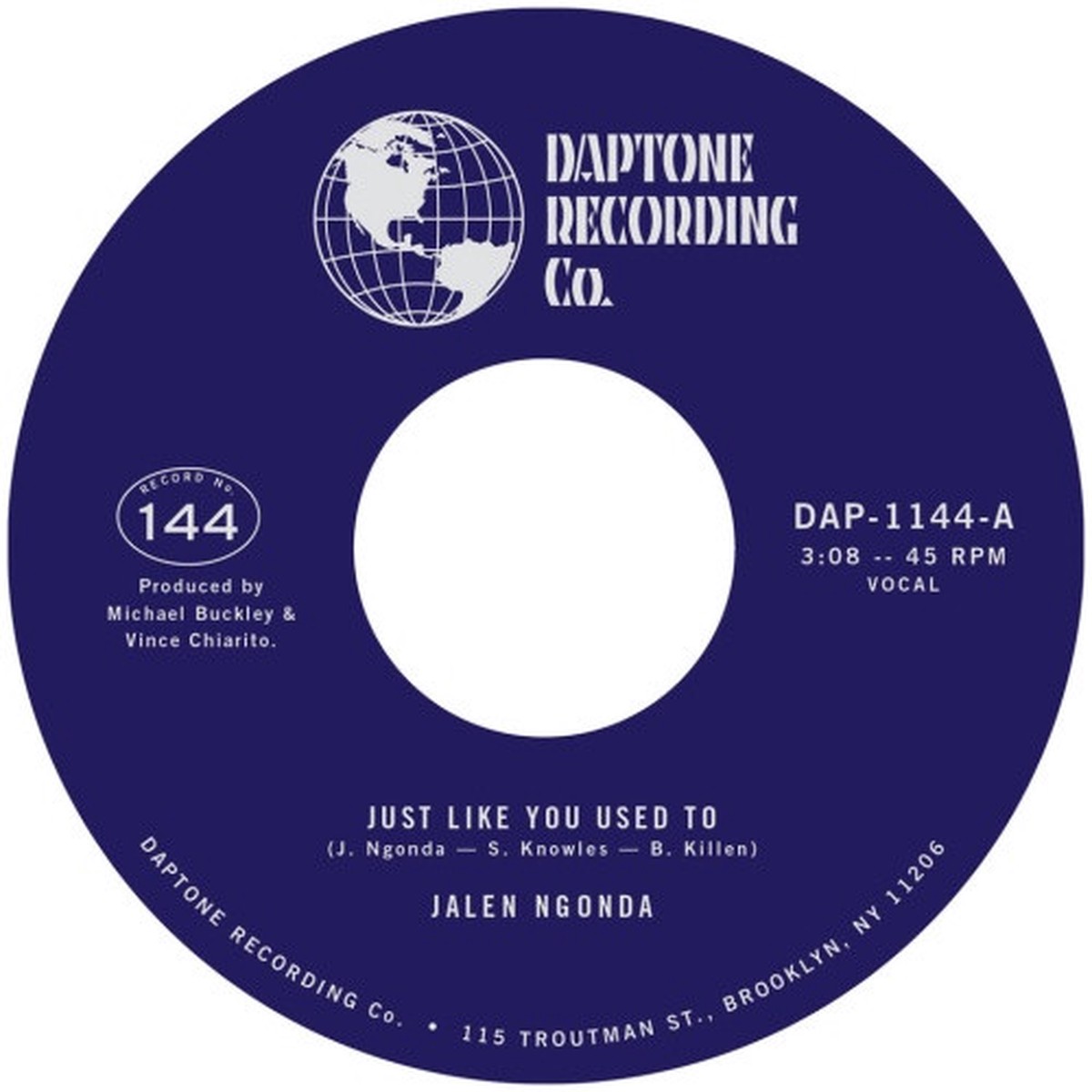 Jalen Ngonda – Just Like You Used To – 7″ Vinyl