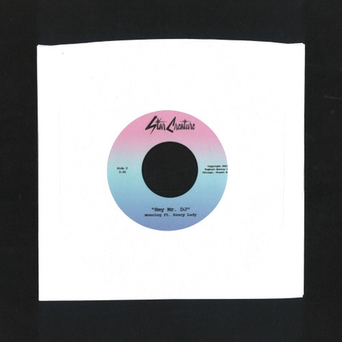 Saucy Lady & Monolog – Inside My Love / Hey Mr. DJ – 7″ Vinyl