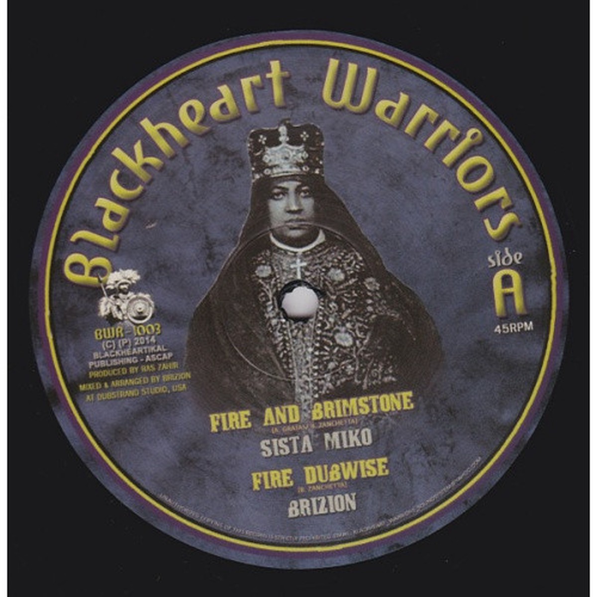 Sista Miko / Brizion – Fire And Brimstone – 10″ Vinyl