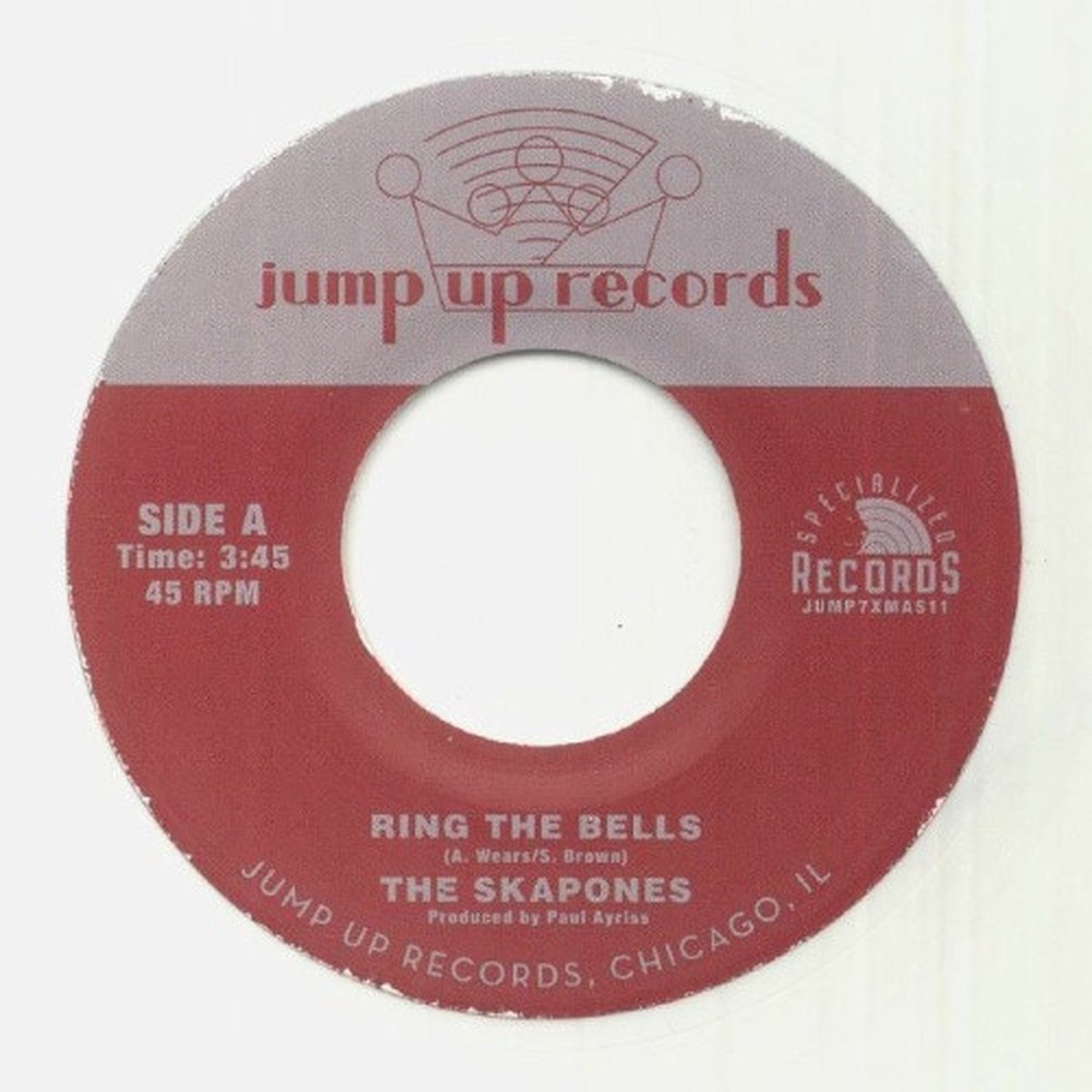 The Skapones / The Scotch Bonnets – Ring The Bells / Winter Reggae Party – 7″ White Vinyl