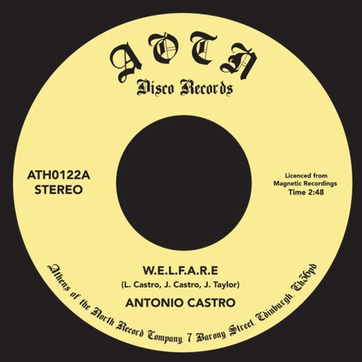 Antonio Castro – W.E.L.F.A.R.E. / Why Can’t I Have You – 7″ Vinyl