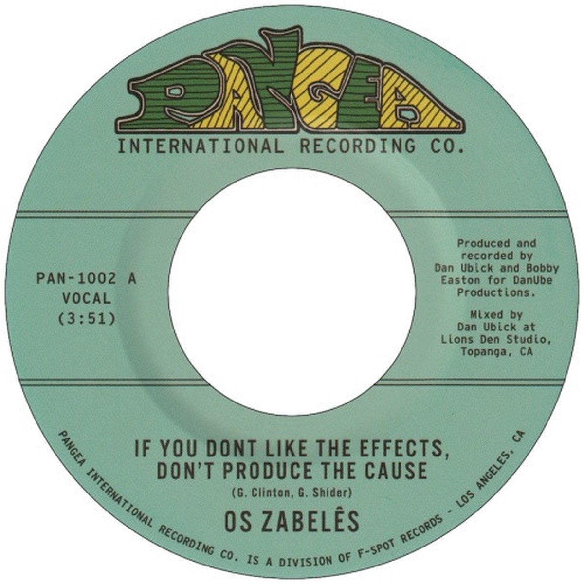 Os Zabels – If You Don’t Like The Effects – 7″ Vinyl