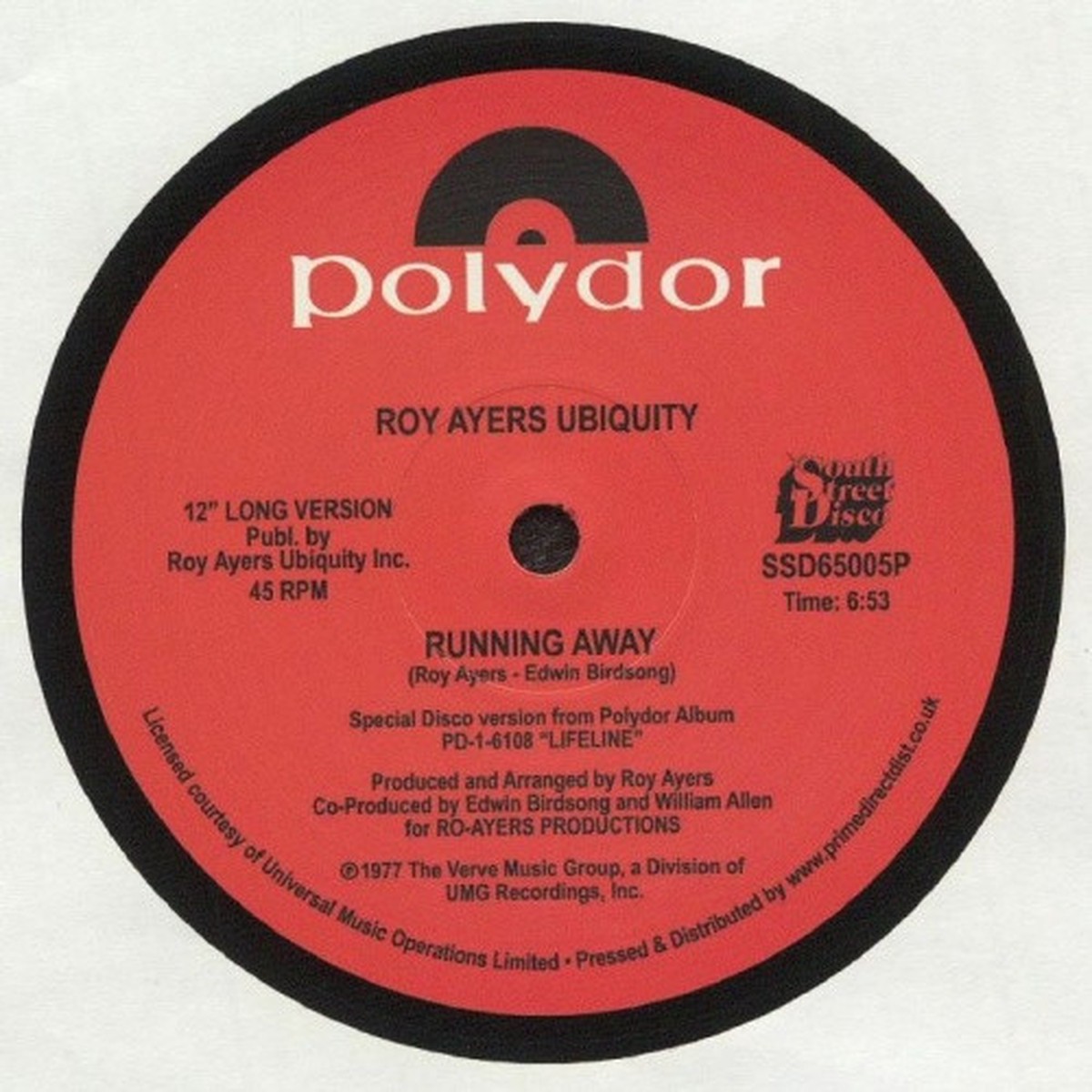 Roy Ayers Ubiquity – Running Away / Love Will Bring Us Together – 12″ Vinyl