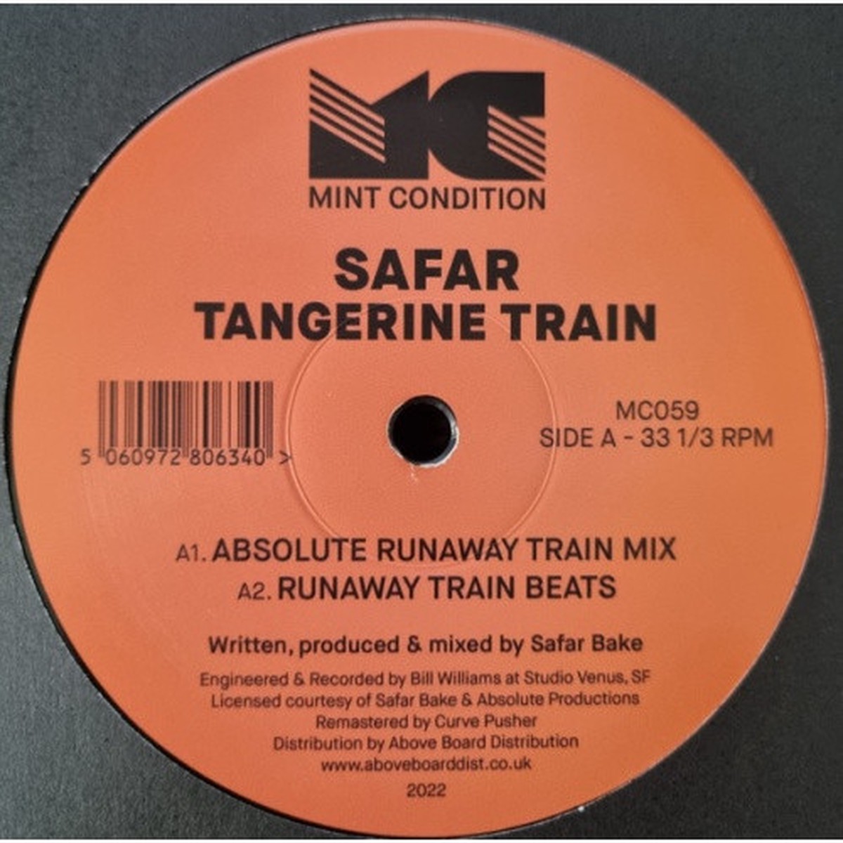 Safar – Tangerine Train – 12″ Vinyl