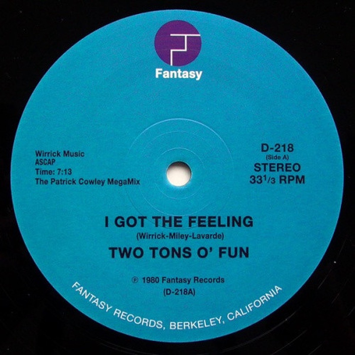 Two Tons O’ Fun / Slick – I Got The Feeling / Space Bass – 12″ Vinyl