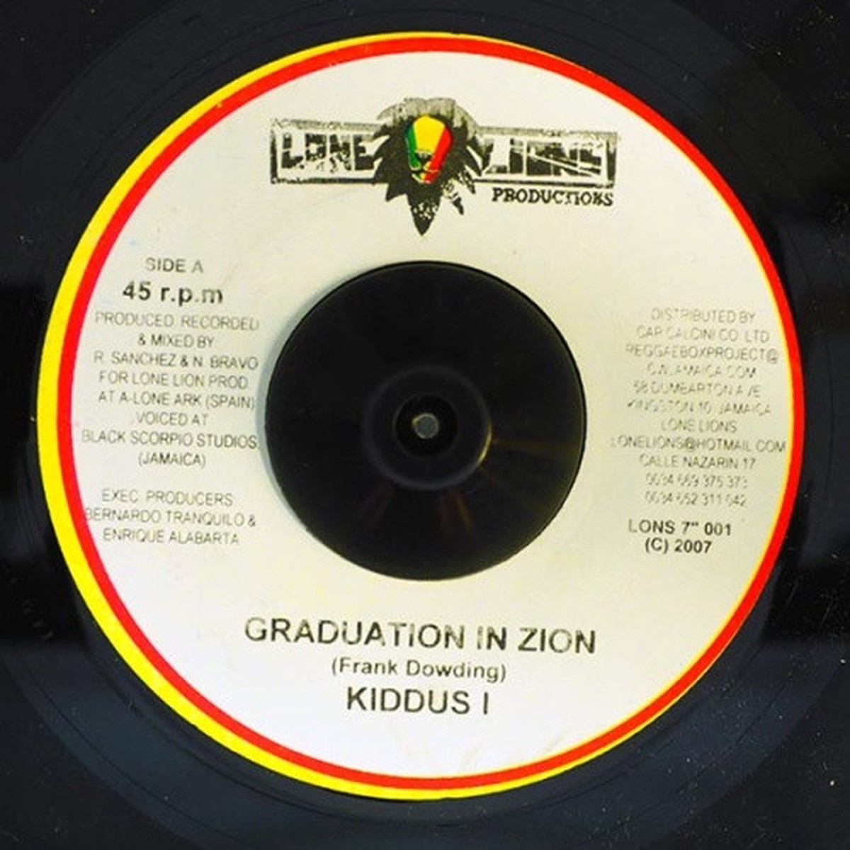 Kiddus I / Thriller & Phillip Fraser – Graduation In Zion / Woman A Di Yard – 7″ Vinyl