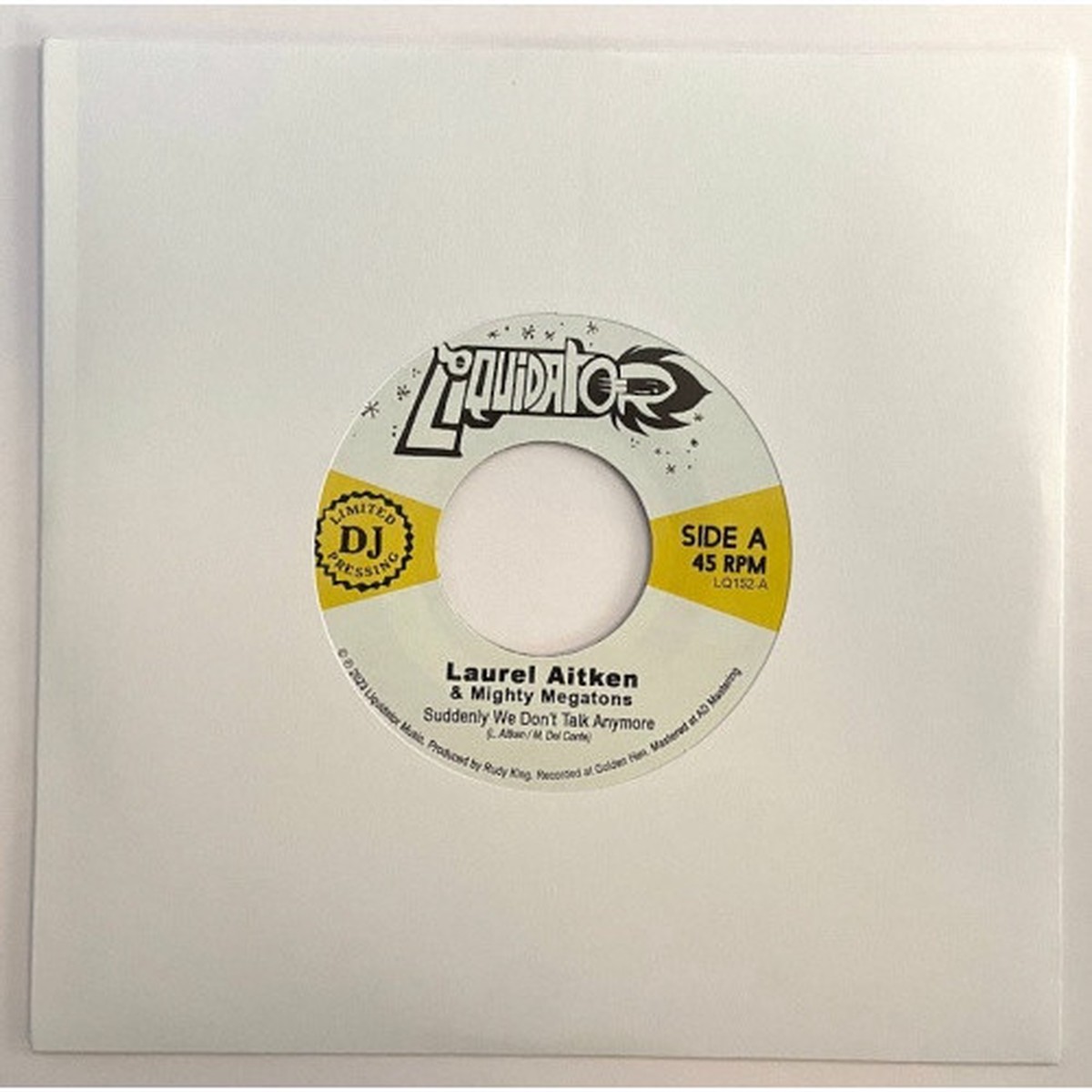 Laurel Aitken & Mighty Megatons – Suddenly We Don’t Talk Anymore – 7″ Vinyl