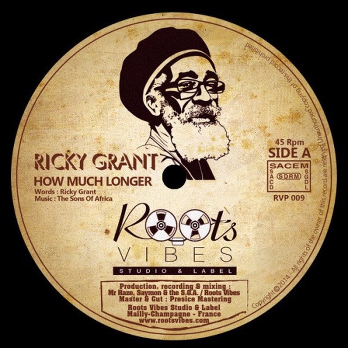Ricky Grant / The Strangers – How Much Longer / Strange Music – 12″ Vinyl