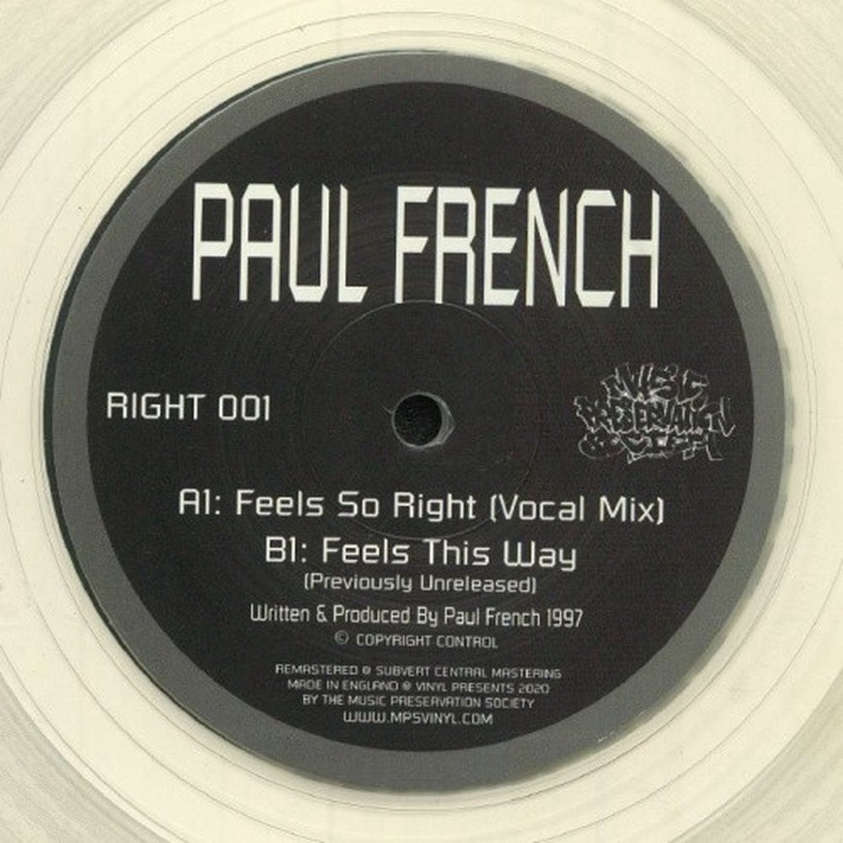 Paul French – Feels So Right – 12″ Vinyl