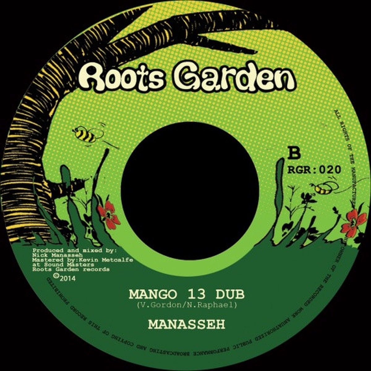 Vin Gordon / Manasseh – Music Tree / Mango 13 Dub – 7″ Vinyl